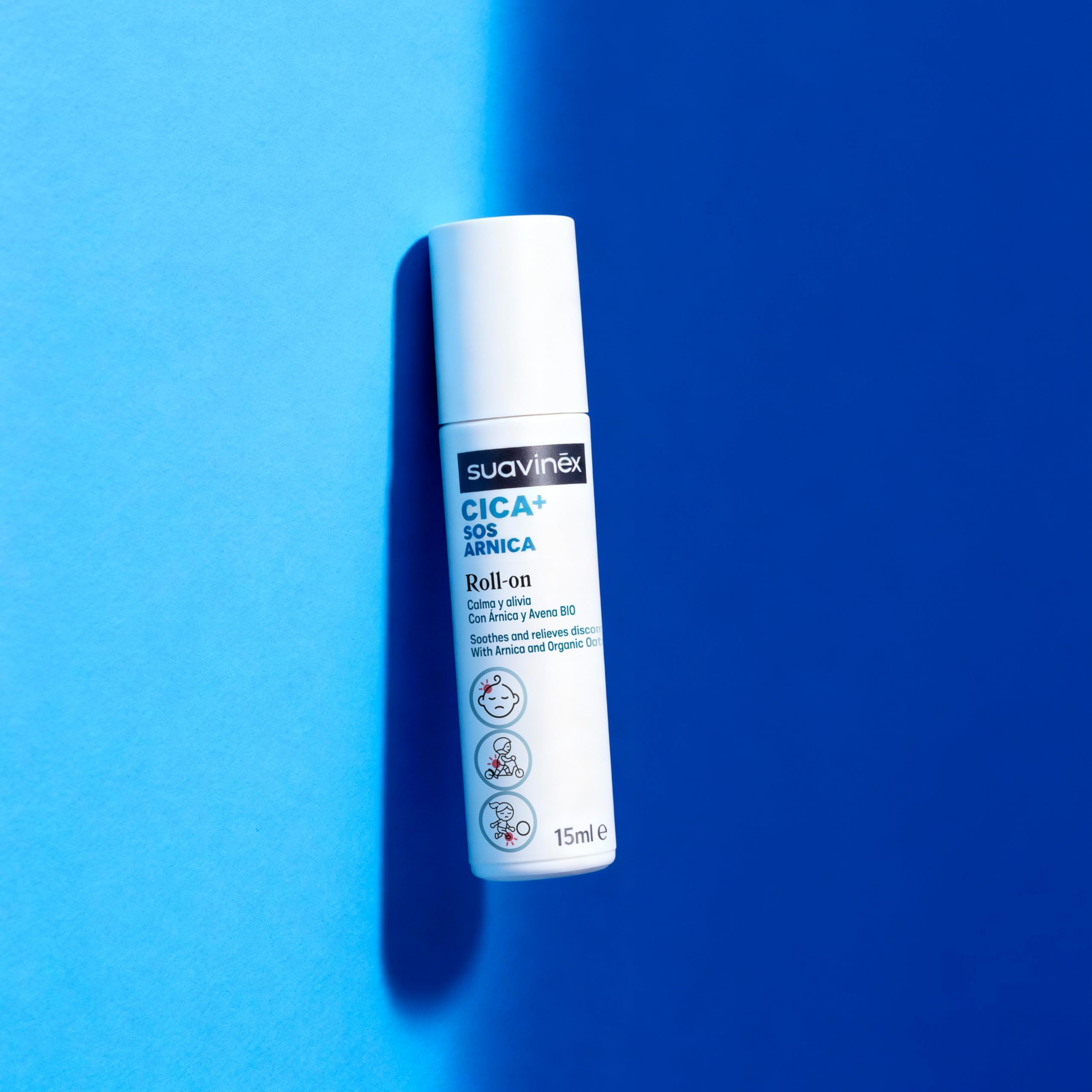 Suavinex, CICA Árnica Roll On, Calma y Alivia Rojeces y Golpes Leves, Apto Pieles Sensibles y Bebés +3 Meses, Sin Alcohol, Clínicamente Testado, 94% Ingredientes Origen Natural, 15 ml, +300 Dosis — view 5
