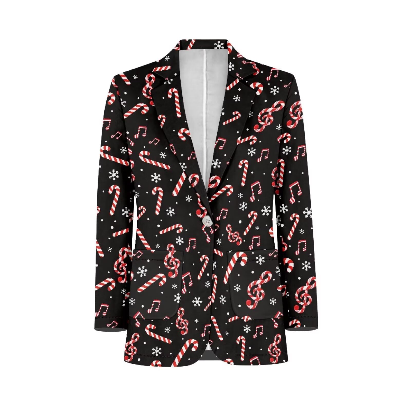 Horeset Pink Butterfly Blazer Jackets for Women Long Sleeve Open Front Business Casual Blazers Work Lapel Button Suit