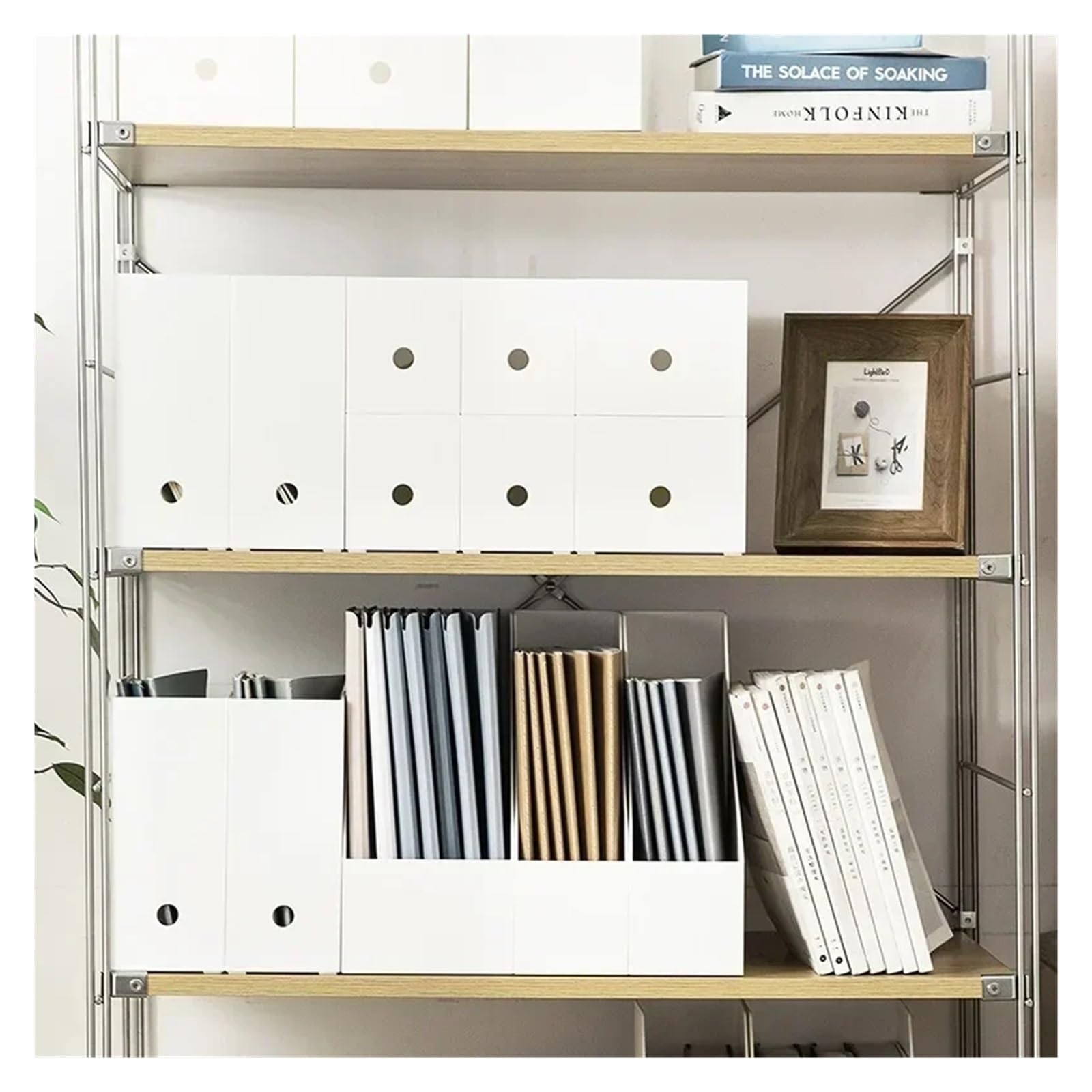 Dokumentenbox 2 stücke Multi-funktionale Kombination Lagerung Box A4 Datei Klassifizierung Büro Desktop Organisation Rack