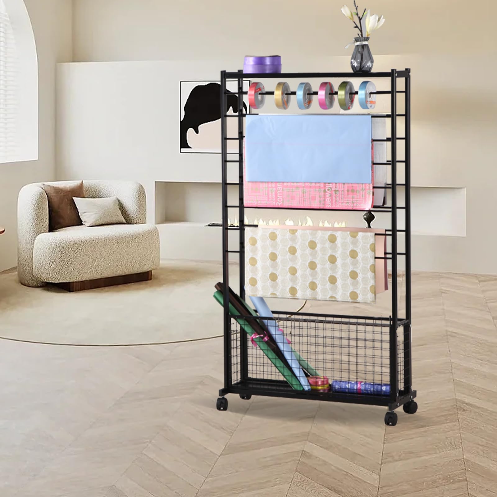 Ribbon Organizer For Craft Room 16-Layer Ribbon Holder Organizer ...