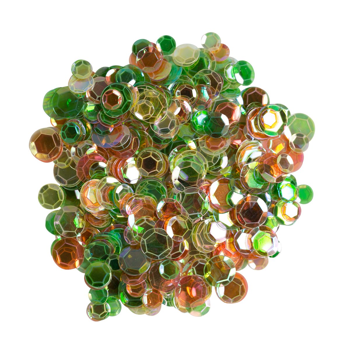 Spellbinders "Hip Hooray" Jar Sequins Hues, Green/Yellow/Orange