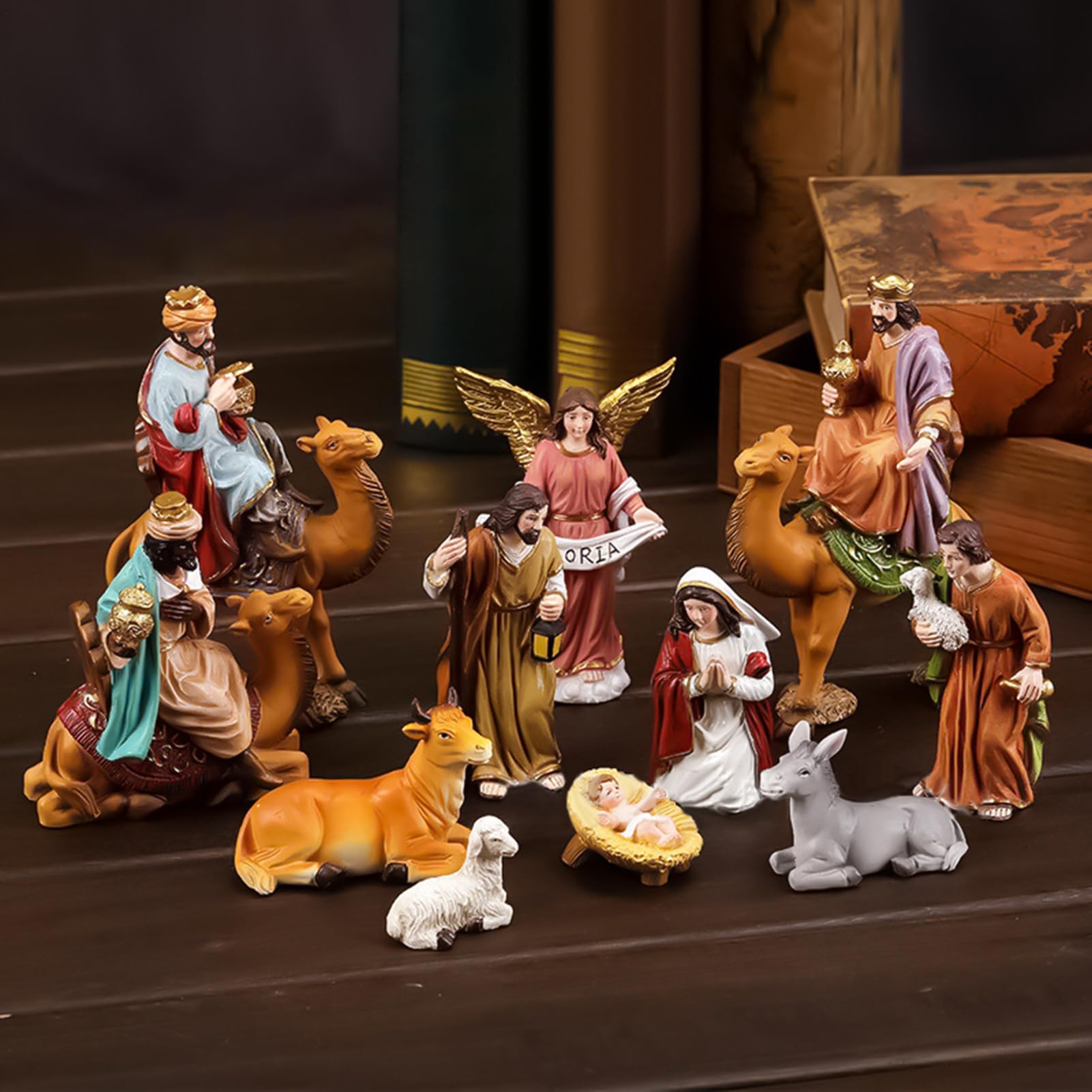 Figurki Szopki Bożonarodzeniowej Bożonarodzeniowa Religijna Dekoracja z