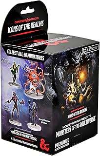 WizKids -Games D&D Icons of The Realms Miniatures: Booster Mordenkainen Presents Monsters of The Multiverse (Set 23) - Single Booster - 4 Pre-Painted Miniatures, Randomly Assorted