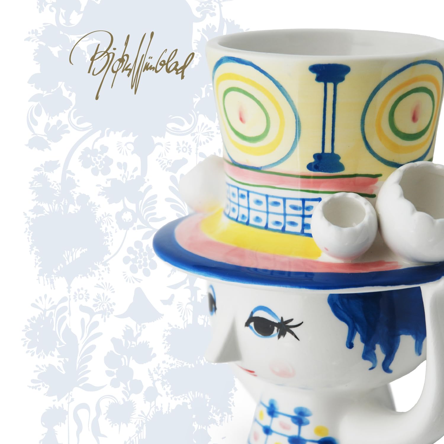 Amazon.co.jp: ビヨン・ヴィンブラッド Bjorn Wiinblad 花瓶 Lady with 
