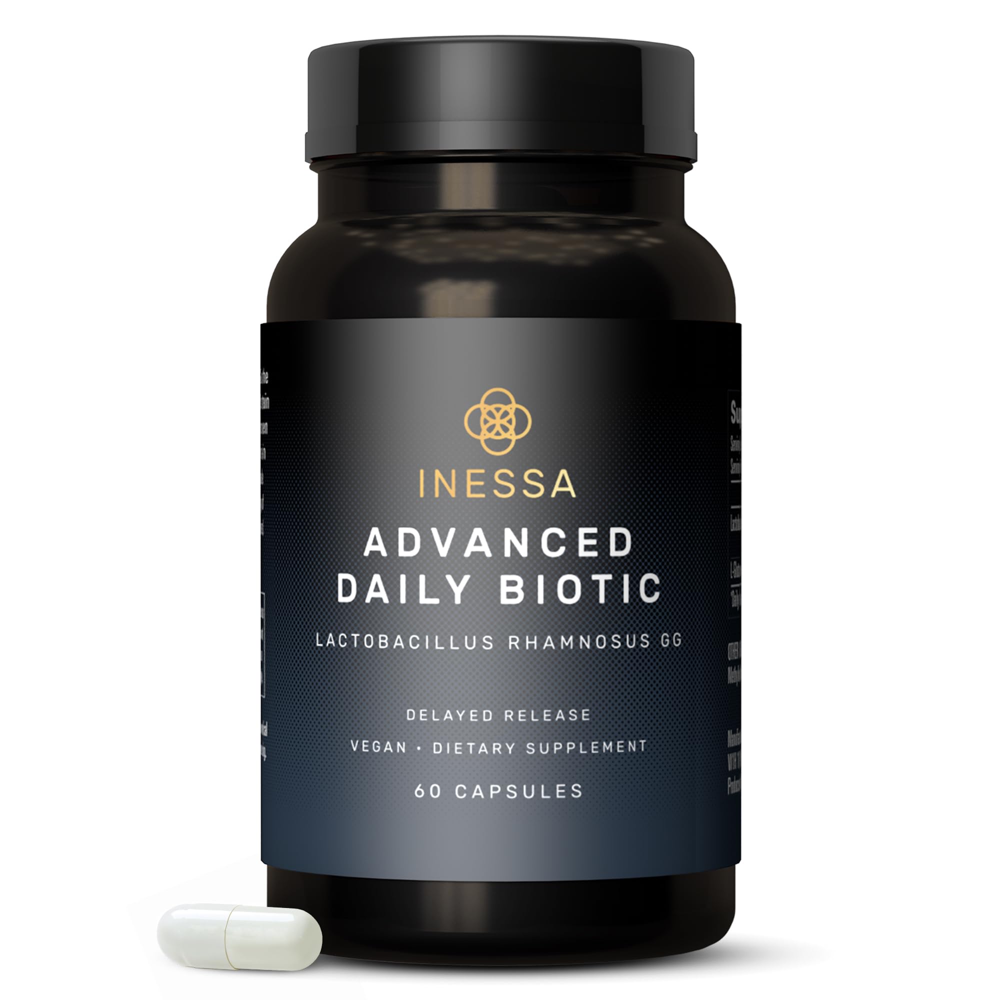 Probiotics Lactobacillus Rhamnosus GG | 60 Daily Vegan Capsules | The Most scientifically Studied Strain Globally, with The Greatest Level of Clinical documentation