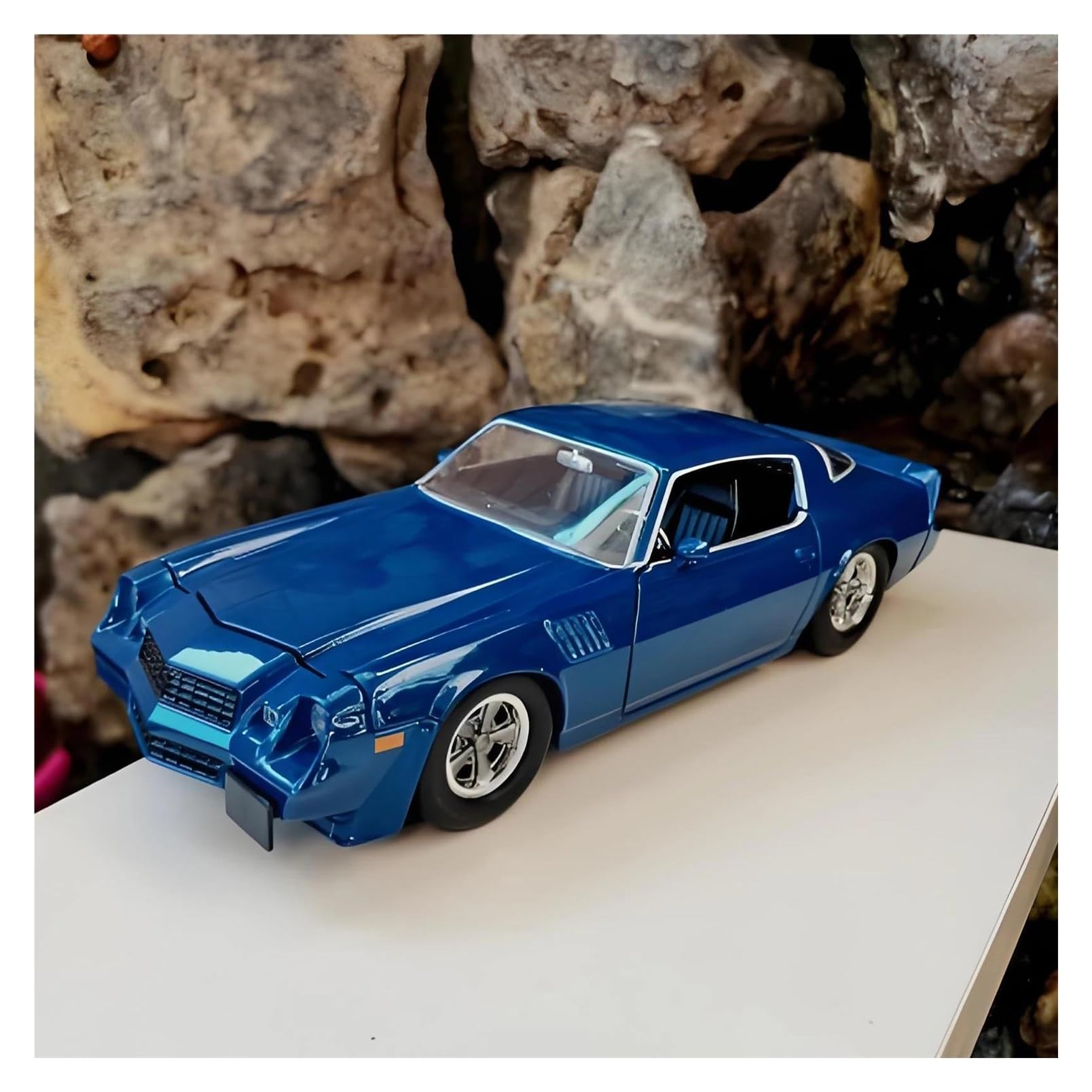 Audsni Blue Die-Cast Diecast Car Model For Camaro Z28 1979 Diecast Model Car