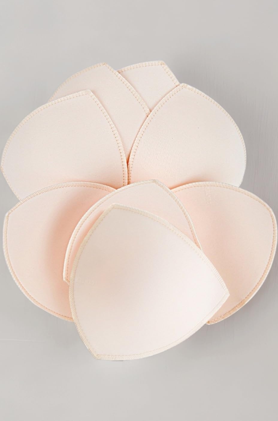 - Bra Inserts 4 Pairs, Bra Pads Sewed Stitched Removable for Sports Bra B/C,C/D & D/E Cup Optional