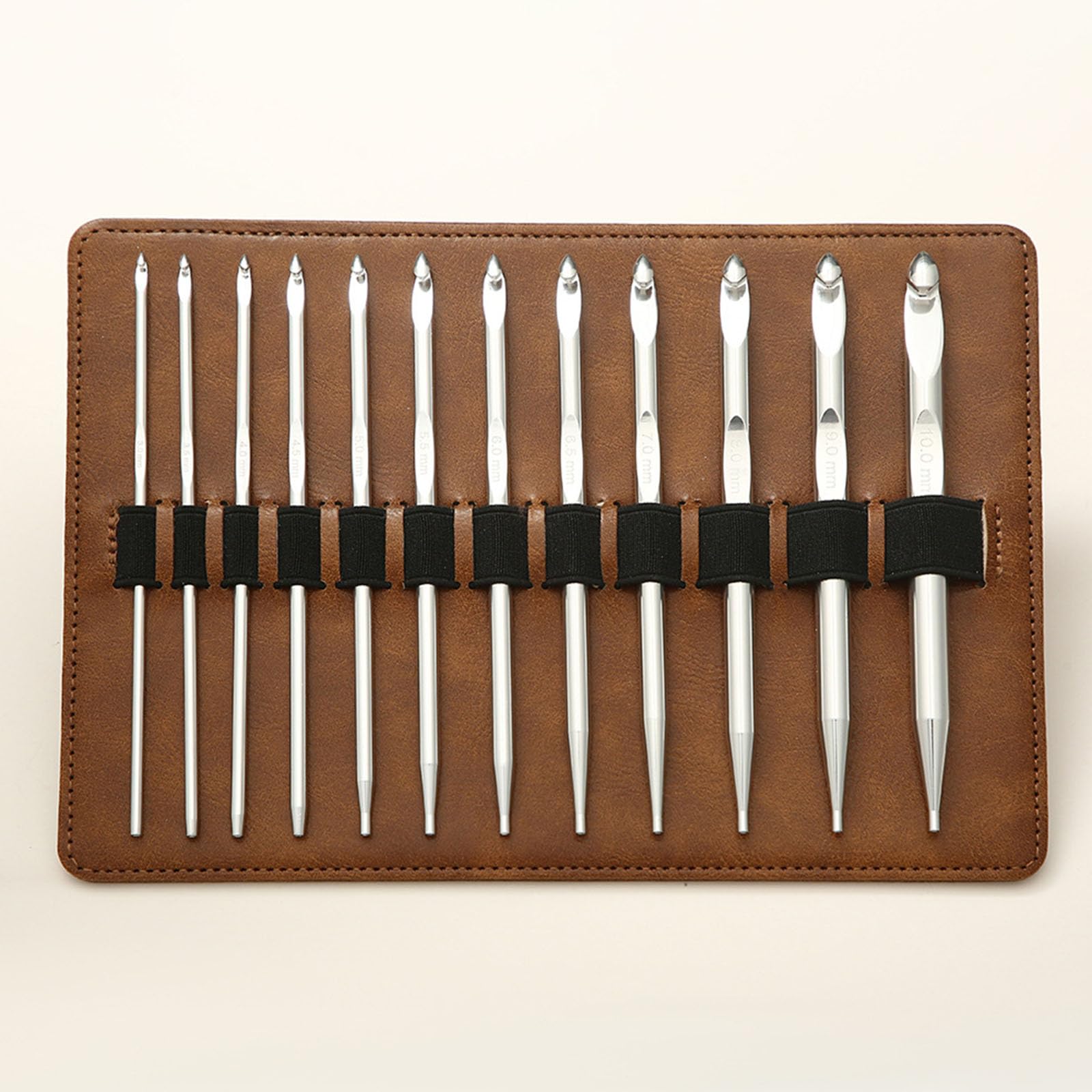 Juego de agujas de ganchillo tunecinas intercambiables de 3 a 10 mm, de aluminio, para tejer afganos, juego tunecino
