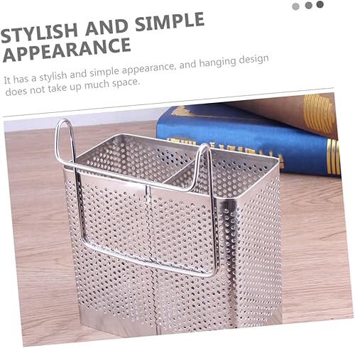 Miniatura 8 de DOITOOL Soporte para palillos colgantes, de acero inoxidable, para secar platos, para colgar en la pared, escurridor de platos de acero inoxidable,