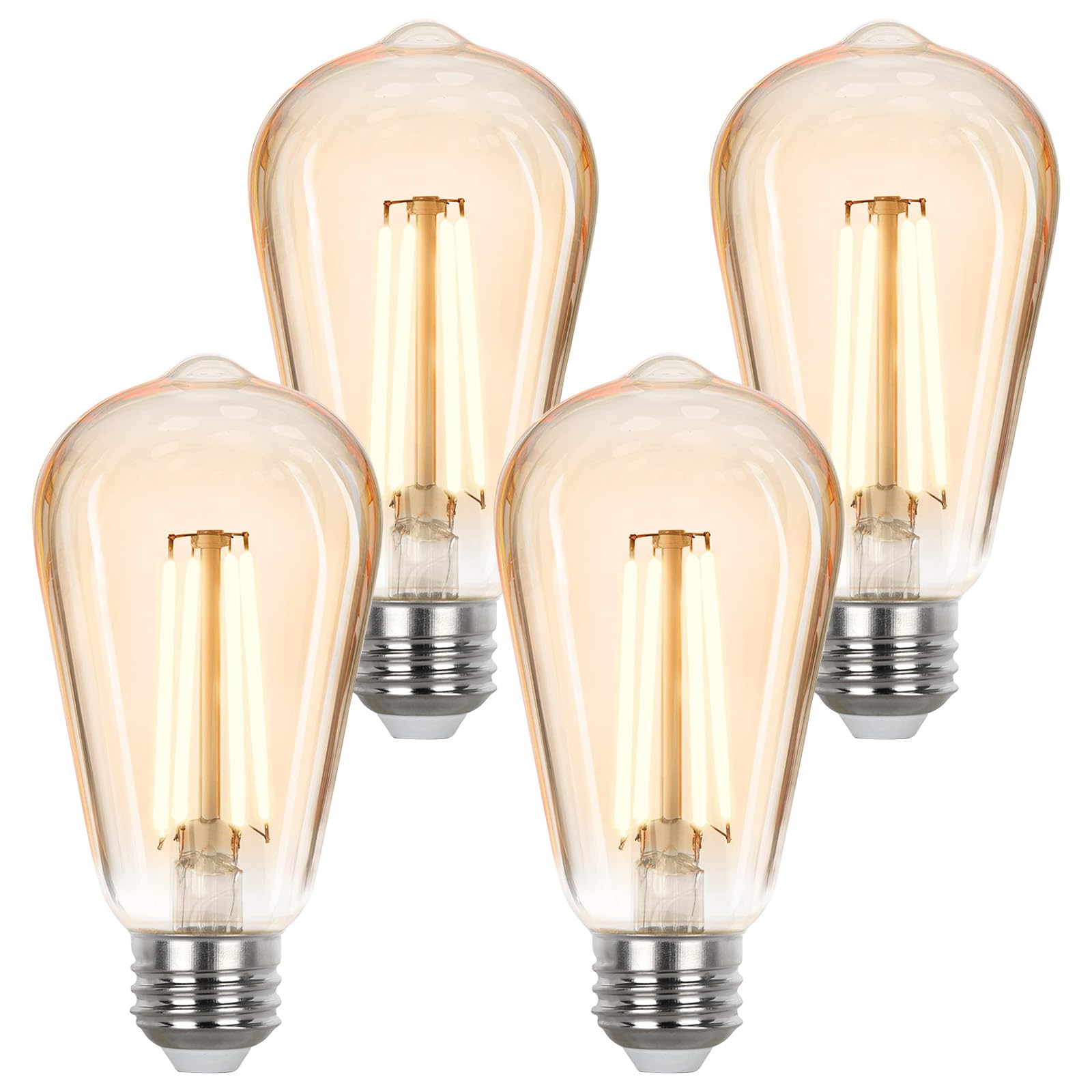 Sigalux Dimmable LED Edison Bulbs 4-Pack