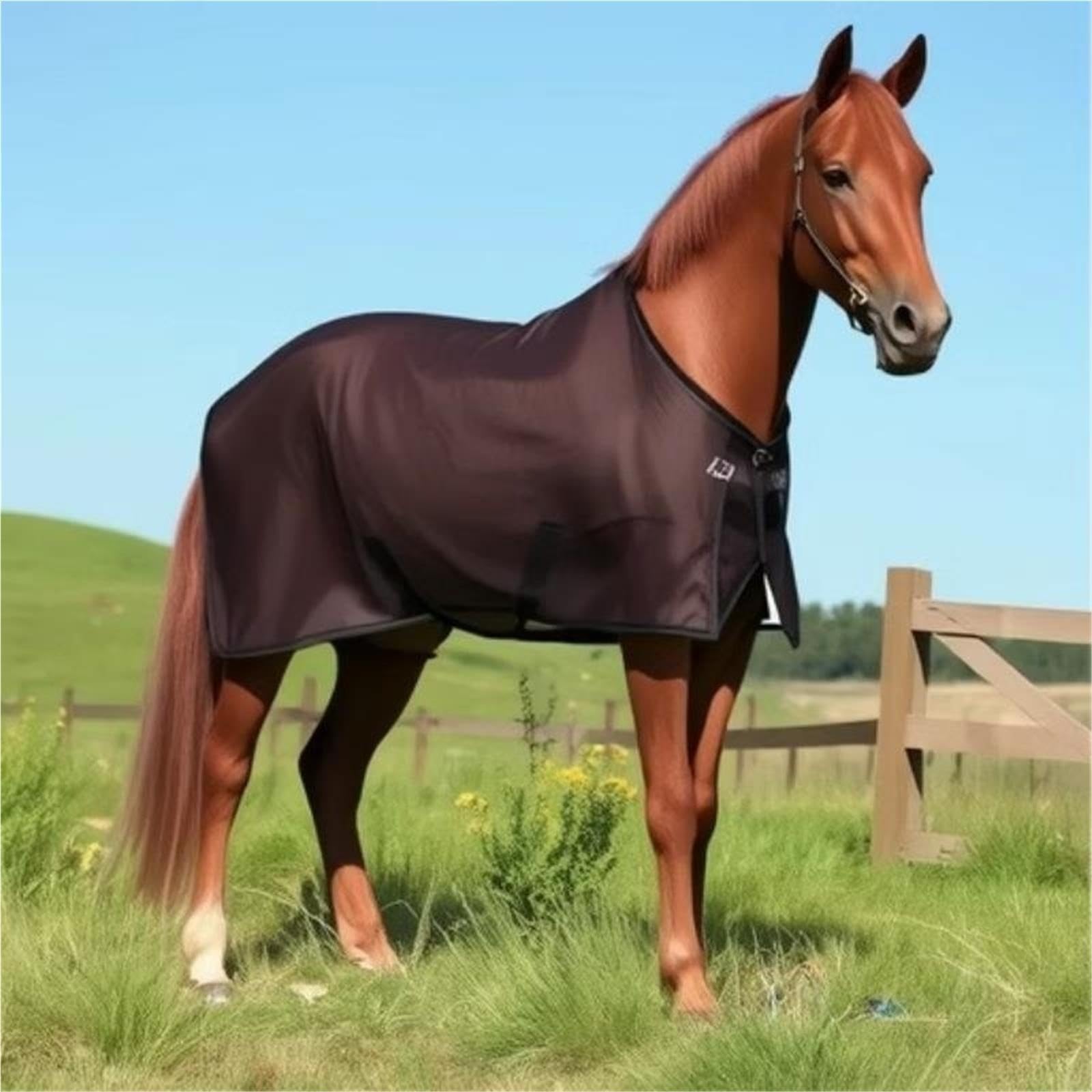 Telo Antimosche for Cavalli In Rete Estiva | Coperta anti-mosche equestre in nylon traspirante