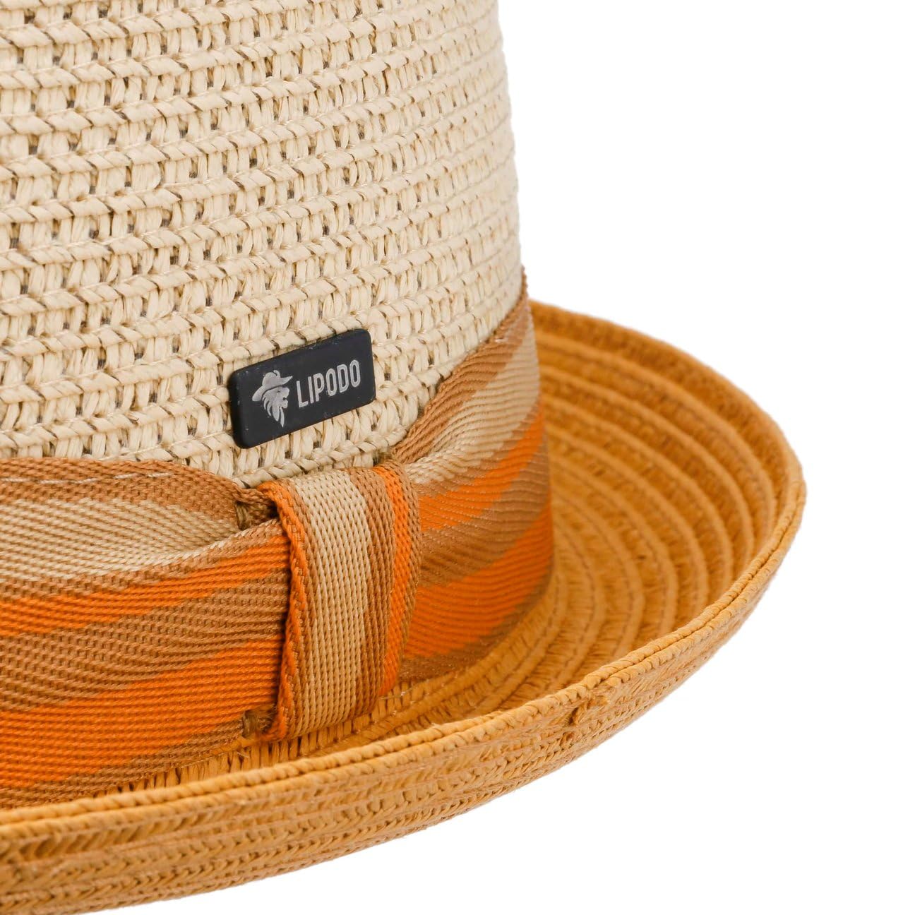 Lipodo CHAPEAUSHOP Manavela Chapeau Pork Pie en Paille Fabrique en Italie Unisexe Printemps Ete