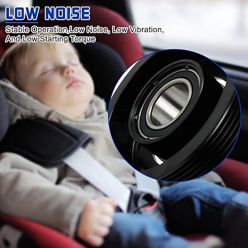 Miniatura 4 de Kit de embrague de compresor de AC, kit de ensamblaje de aceite de embrague de compresor de CA, repuesto para Ford Explorer 2011-2015 motor de 3.5