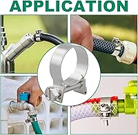Vista 20 de Abrazadera de línea de combustible de acero inoxidable 304, 20 piezas ajustables de 19/32"-11/16" de diámetro (15-17mm), mini abrazaderas