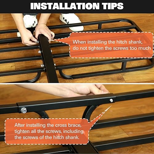 Miniatura 2 de WEIZE Portaequipajes de techo resistente de 64 x 39 pulgadas, capacidad de 150 libras, con extensión, soporte de equipaje superior para SUV,