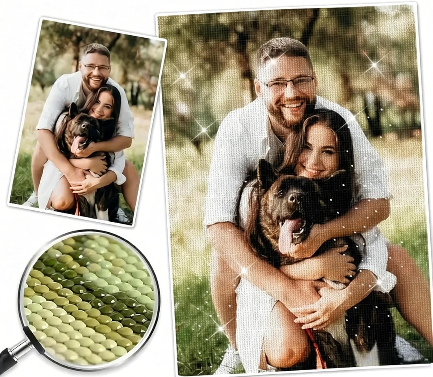 Noyhnuoch Custom Diamond Painting Kits for Adults - Personalised Diamond Art with Name, Customized Diamond Painting, Private Custom Your Own Picture - Round/Square Drill (11.8x15.7inch/30x40cm)