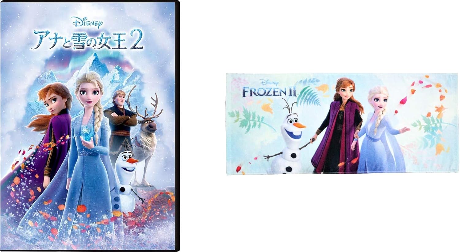 Amazon Amazon Co Jp限定 アナと雪の女王2 丸眞コラボレーション企画 オリジナルフェイスタオル付き Dvd 映画