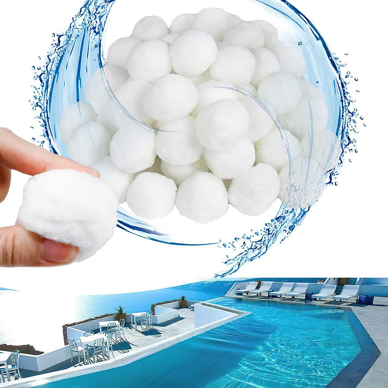 Palline filtranti riutilizzabili per impianti di filtraggio a Sabbia, Ricambio da 25 kg, Adatte per sistemi di filtraggio per Piscina, impianti di filtraggio per Piscine, acquari e Piscine | Ricambio da 25 kg, Adatte per sistemi di filtraggio per Piscina,