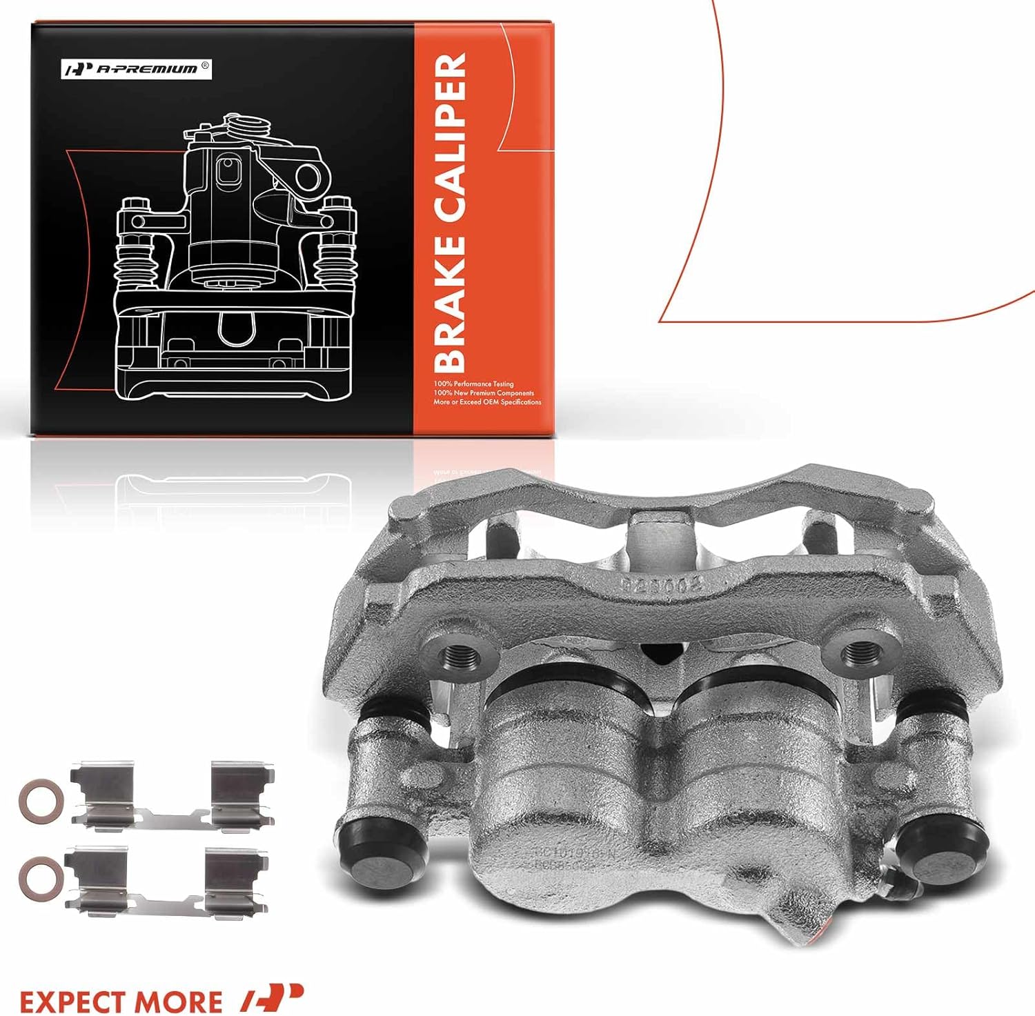 A-Premium Disc Brake Caliper Assembly with Bracket Compatible with Select Dodge, Freightliner and Mercedes-Benz Models - Sprinter 2500 2007-2018, Sprinter 2007-2008, Van - Front Right Passenger Side