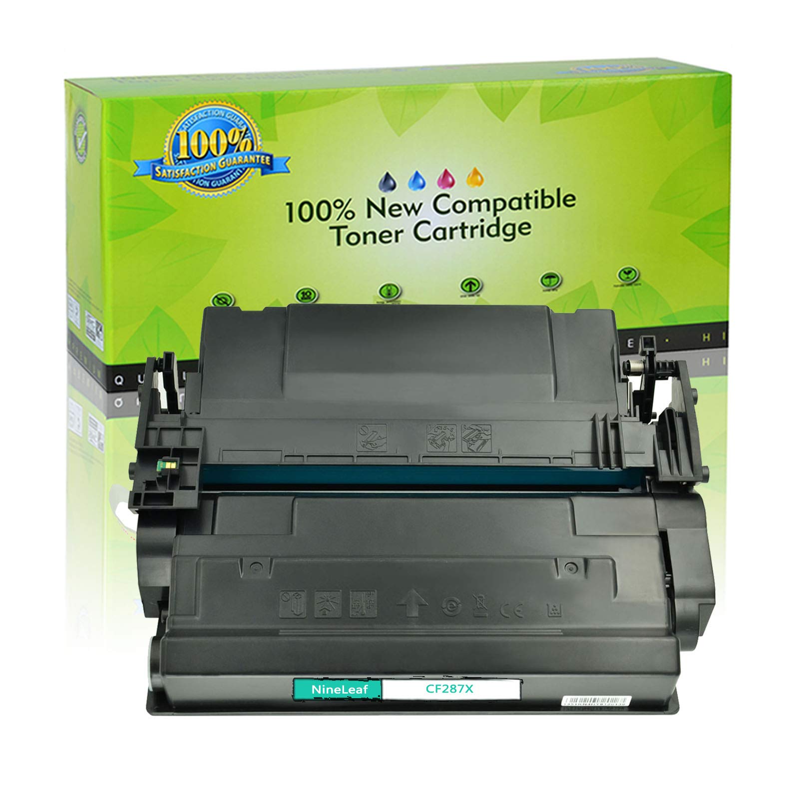 NineLeaf High Yield Compatible Toner Cartridge Replacement for HP 87X CF287X Laserjet Enterprise M506dn M506n M506 M506X Pro M501dn M501N MFP M527Dn M527Z M527F Laser Printer (1 Black)
