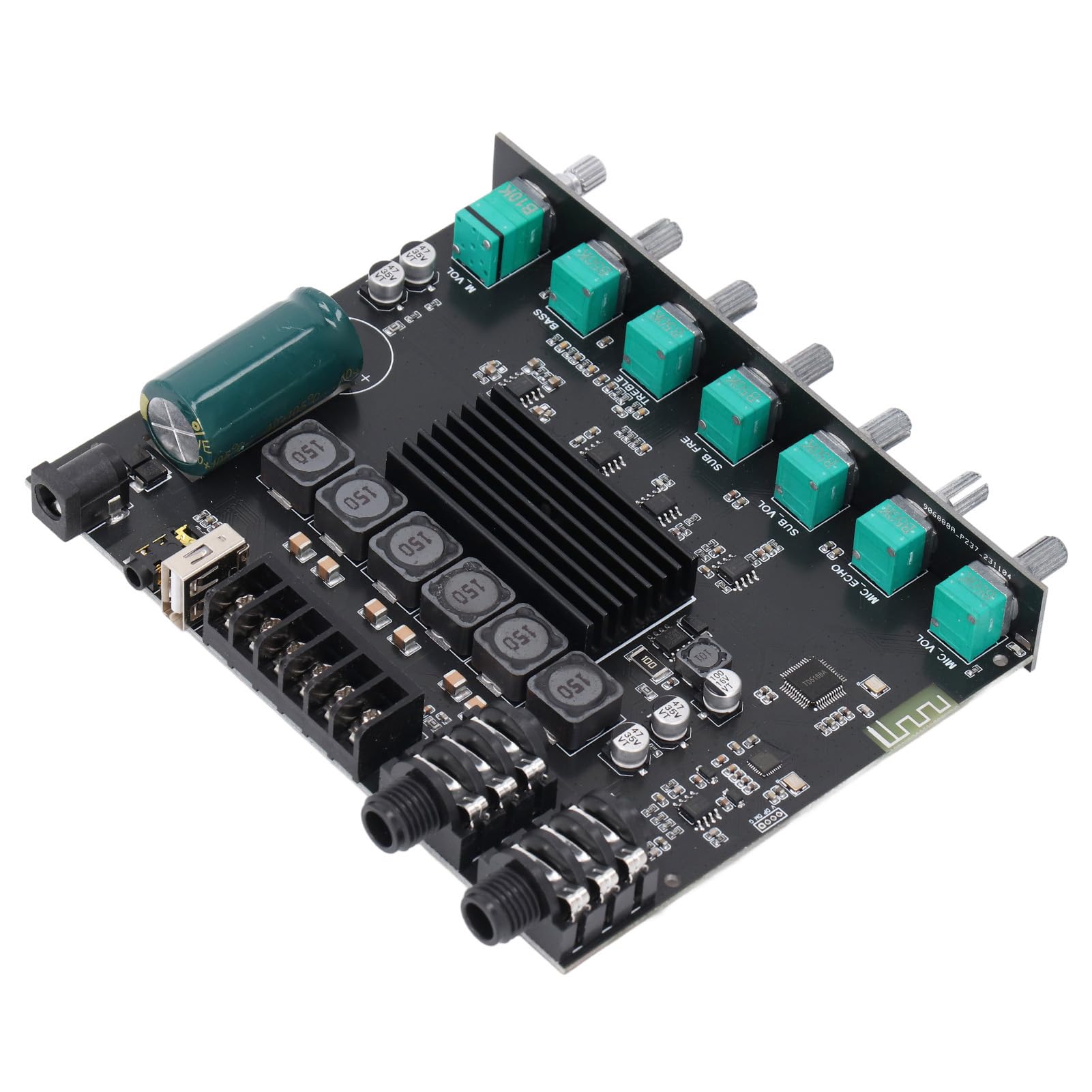 Generic Modulo Amplificatore Bluetooth Ad Alte Prestazioni a 2.1 per gli Appassionati di Musica DC12-24V