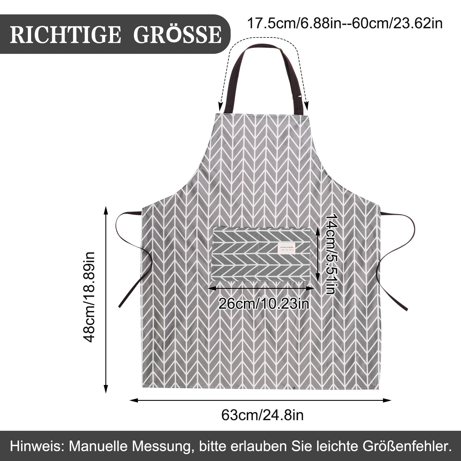 3 Stücke Wasserdicht Schürze, Kochschürze mit Taschen, Verstellbarem Küchenschürze Grillschürze latzschürze für Damen und Männer | Schürze mit Taschen, Verstellbarem Grillschürze latzschürze für Damen