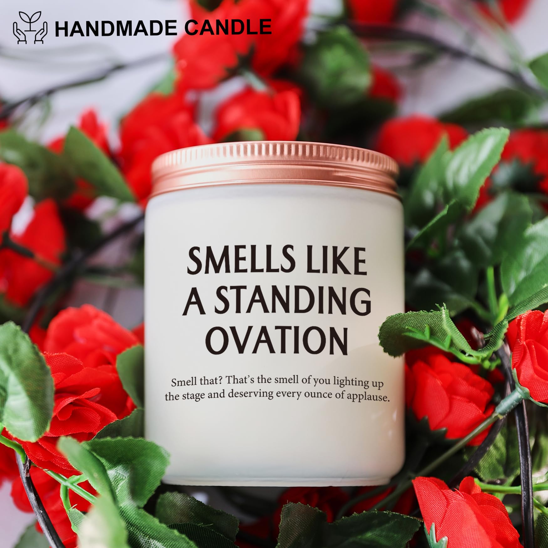 Funny Gifts for Graduates Musician Singer Actors Performer, Unique Graduation Performance Or Birthday Gift for Her Him Son Daughter Mom Students Friend Standing Ovation Candle