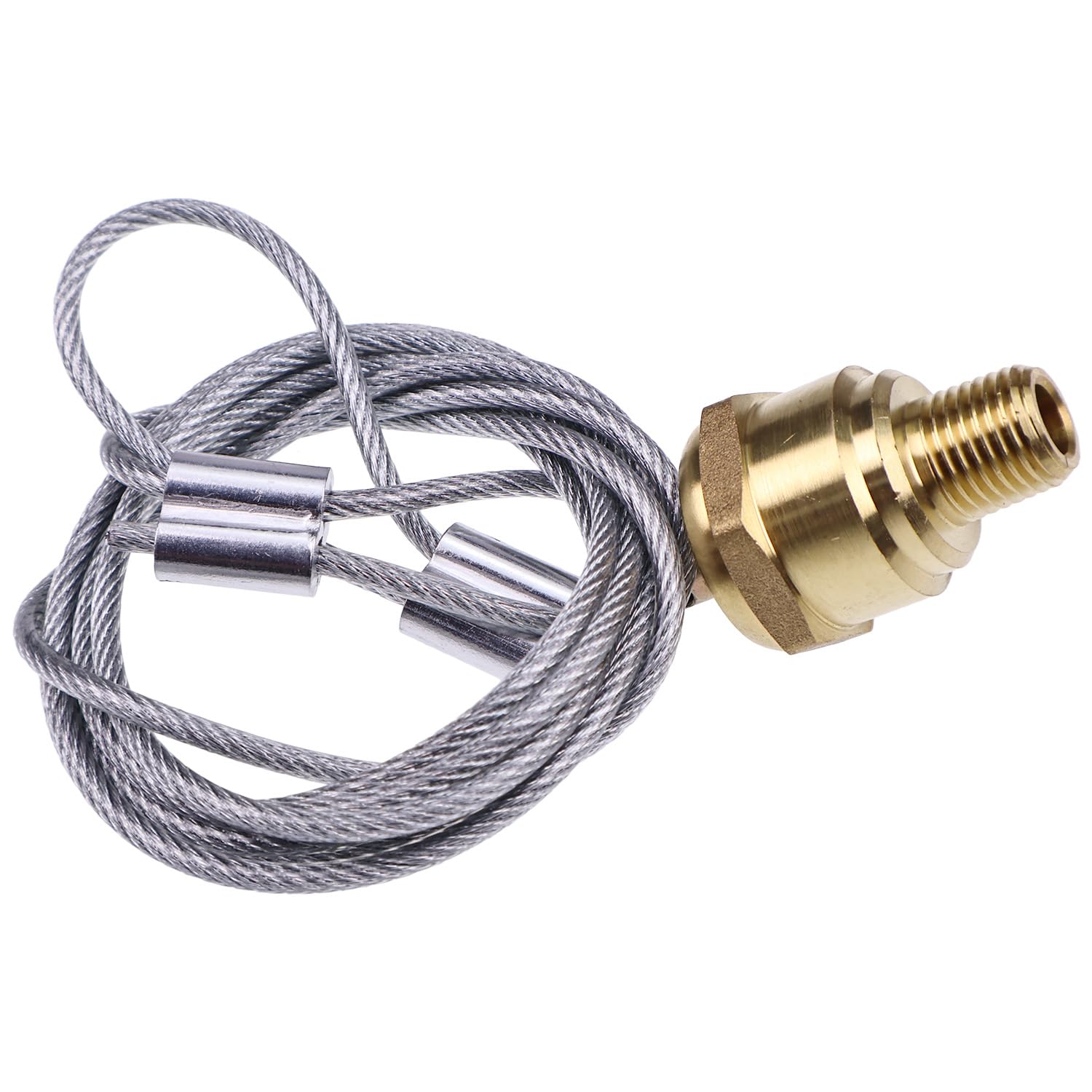 10 válvulas de drenaje de tanque de aire 12105 TR12105 de 60 pulgadas, cable compatible con compresor de depósito de freno de aire NPT Haldex de 1/4 pulgadas compatible con semircamión N3613AD
