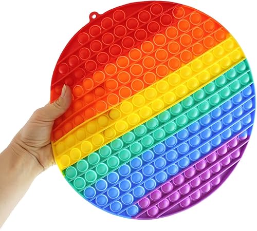Curious Minds Busy Bags Juguete para ansiedad Jumbo Circle Bubble Pop  Lindo juguete de silicona Push Poke Bubble Wrap Fidget Toy  Presione burbujas