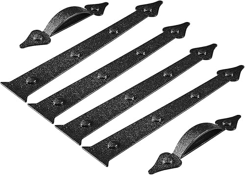 Miniatura 8 de HardHockall Kit de accesorios magnéticos decorativos para puerta de garaje, bisagras de imitación, 12 piezas de detalles para puerta de garaje,