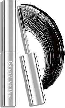 Prreal Iron Eye Mascara Black, 3D Curling Metal Mascara Waterproof, Non-Clumping Flake Proof Bristle Less Washable Metal Wand Smudge Proof for Lengthening Volumizing Eyelashes, #701 Black