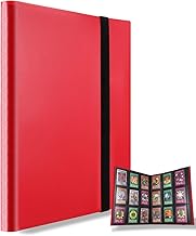 MUROAD Collectible Card Binder, Card Holder Storage for 360 Cards, Compatible with Pokemon Cards (Red)