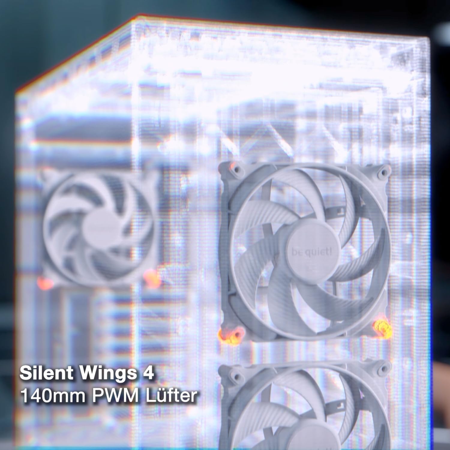 be quiet! Dark Base Pro 901 White PC case, Maximum Airflow, 3X Silent Wings 4 PWM Fans, virtually inaudible Operation, Flexible Motherboard Tray for an Inverted Layout, ARGB Lighting, BGW51