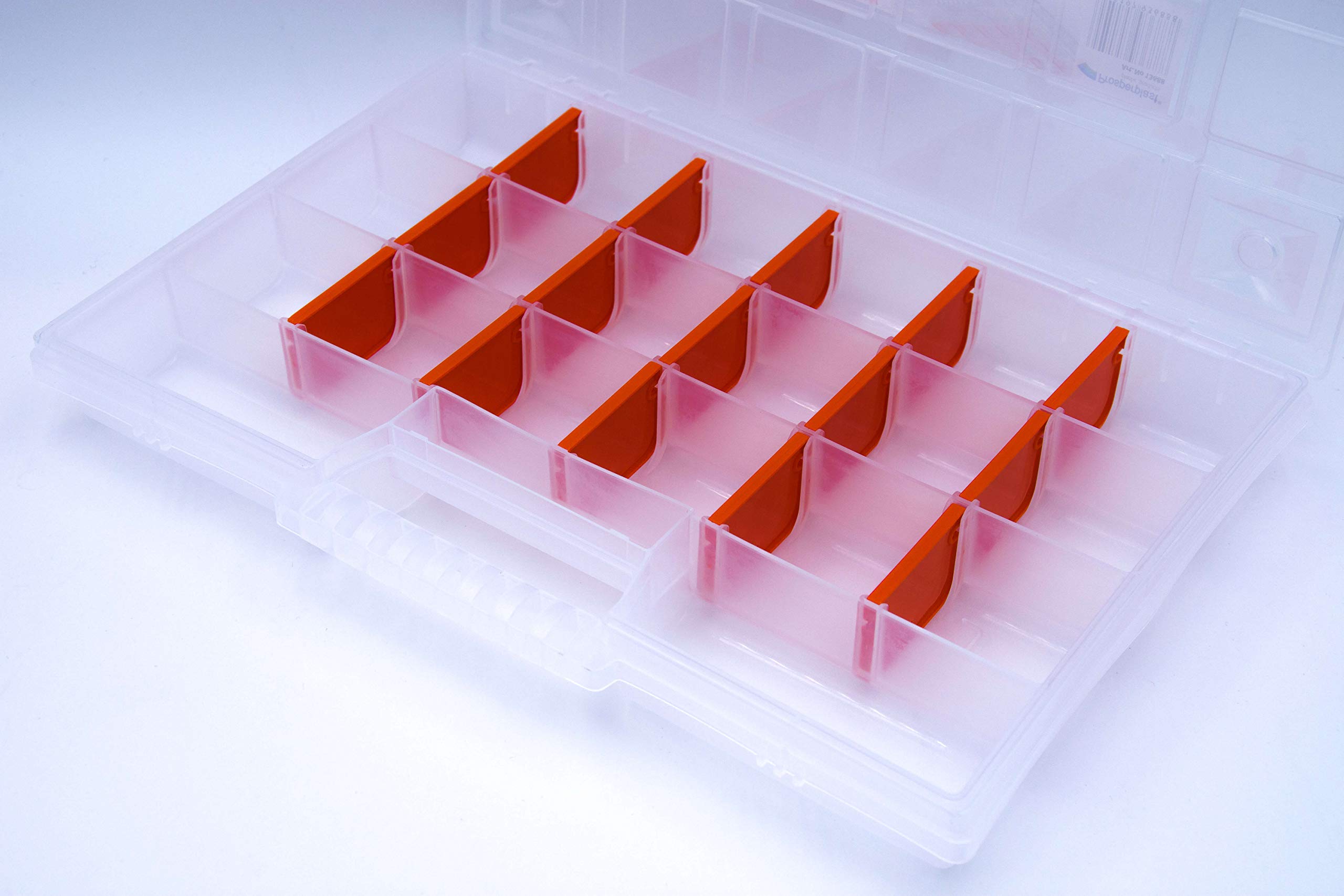 10er Set Sortimentskasten Kunststoff Aufbewahrungsbox NORT12 transparent & stapelbar
