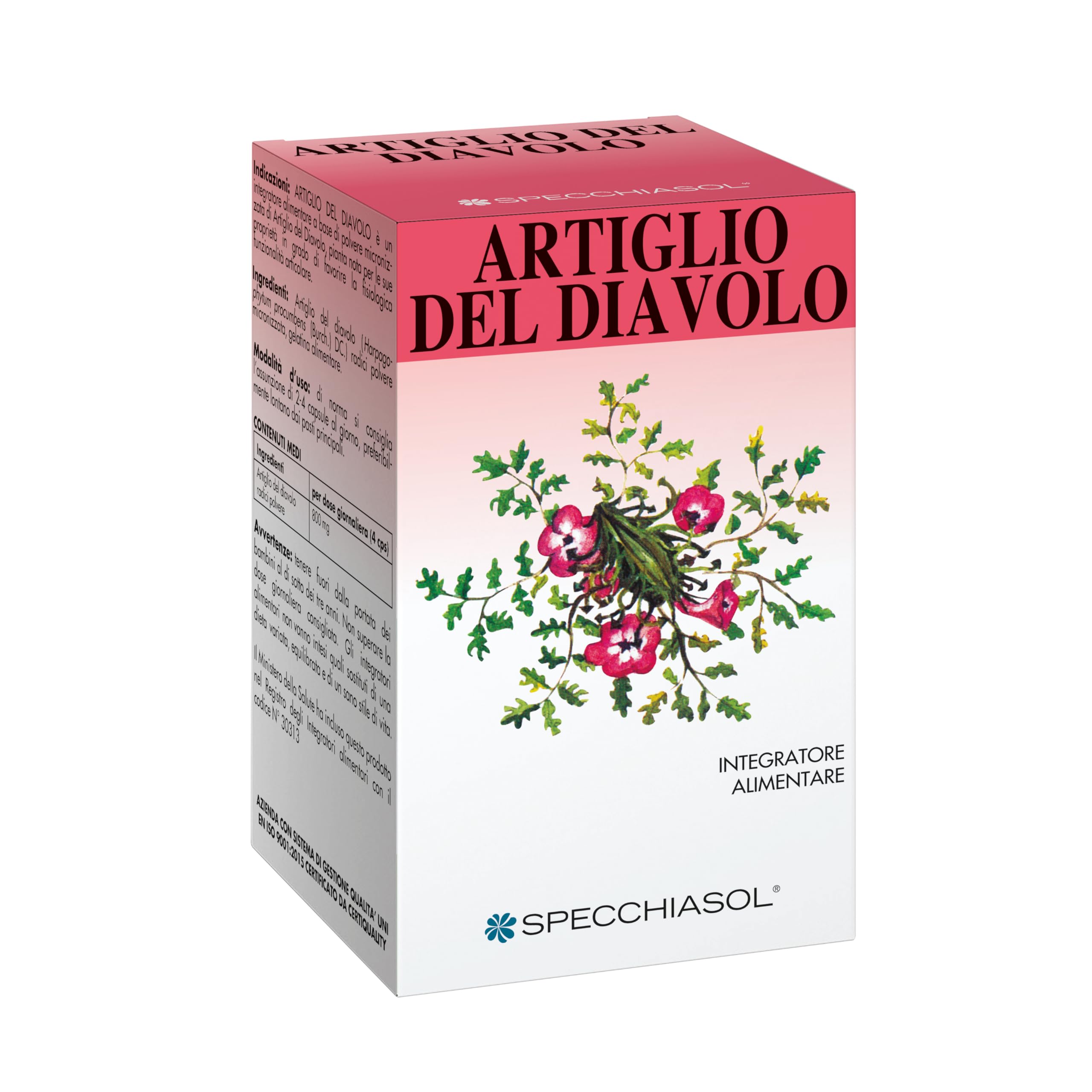 Specchiasol - Specchiasol Artiglio Del Diavolo Integratore contro Infiammazioni Articolari 80 Capsule - 906260171