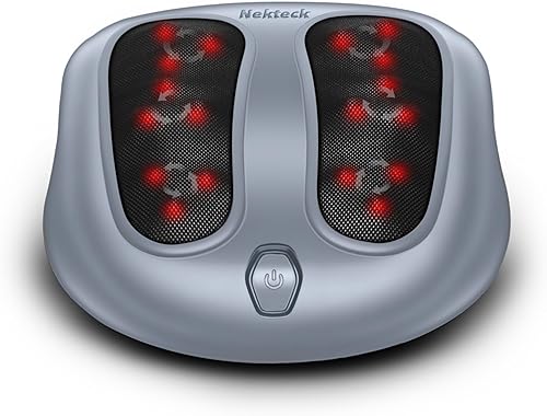Nekteck - Masajeador de pies, máquina de masaje mediante calor generado por electricidad, para fascitis plantar, función de calor infrarrojo