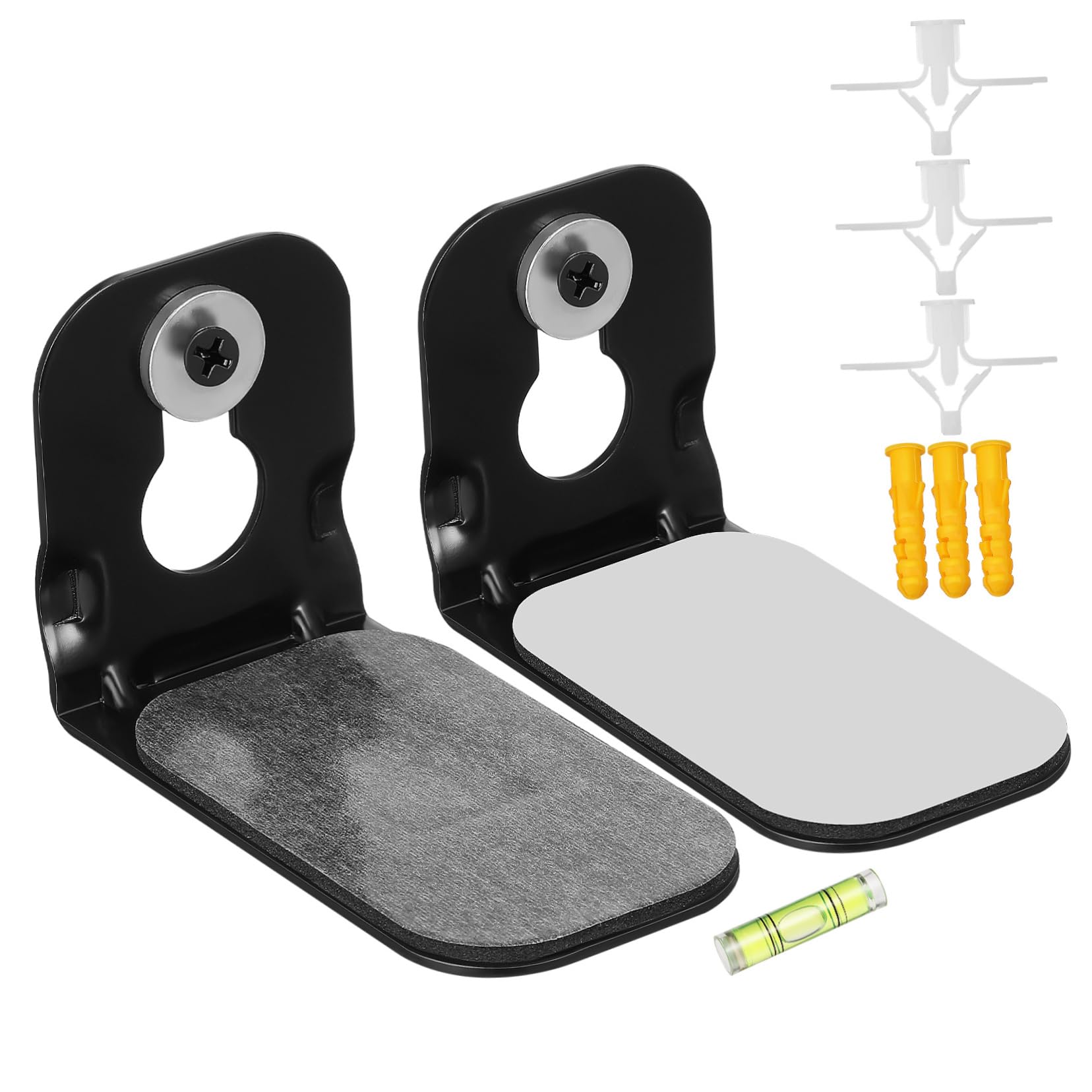 OKUMEYR 1Pair Soundbar Wall Mount Bracket Sturdy Speaker Holder for Organized Setup Adhesive Design Prevents Slipping Fits Soundbars Enhances