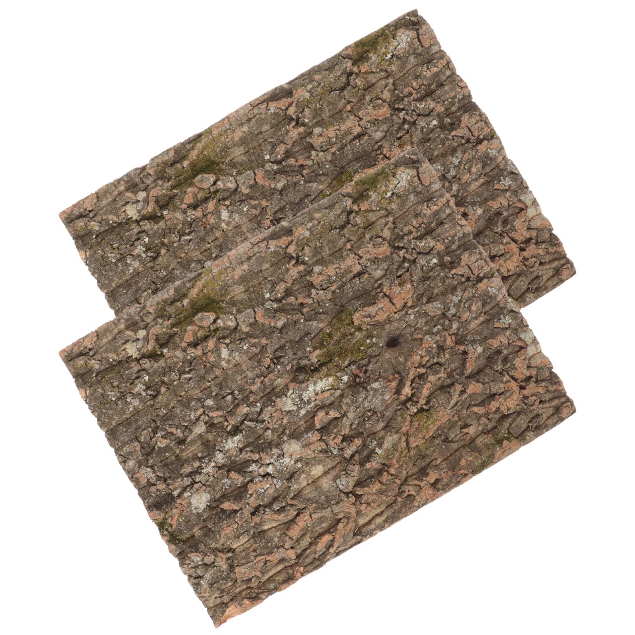 2 Stück Korkrinden Terrarium Hintergrundplatte 30X40cm Natürliche Korkrückwand für Reptilien Klettermatte Terrarien Dekoration für Echsen und Spinnen
