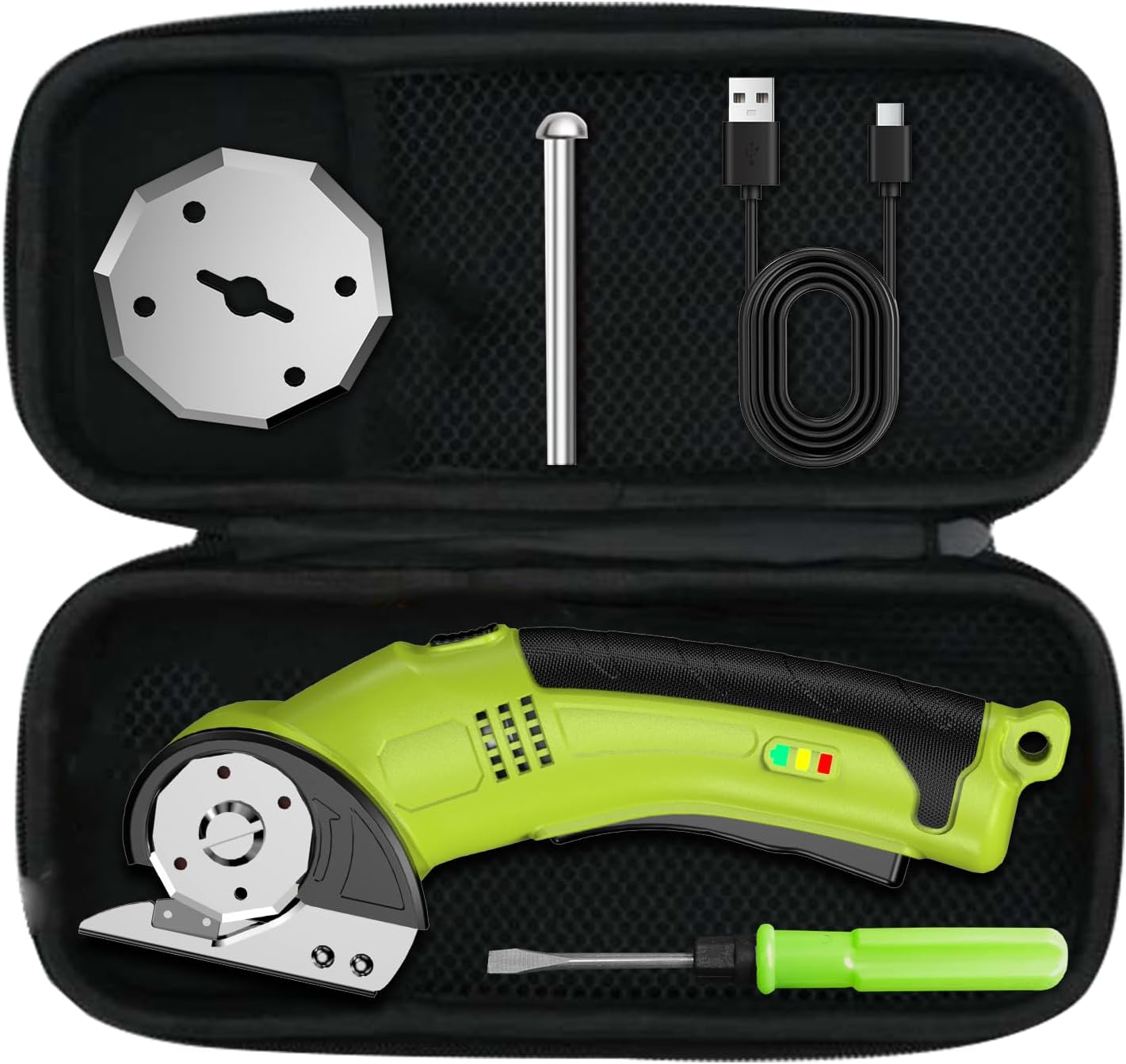 Cordless Electric Scissors Cutter Electric Scissors for Cardboard, Fabric,Carpet,Leather,Box