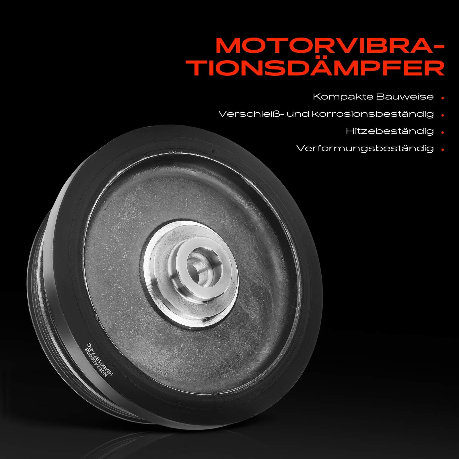 Frankberg Riemenscheibe Kurbelwelle Kompatibel mit 1er E87 3er E46 3er E90 3er Cabriolet E46 3er Touring E46 5er E60 5er Touring E61 X3 E83 Replace# 11237805696