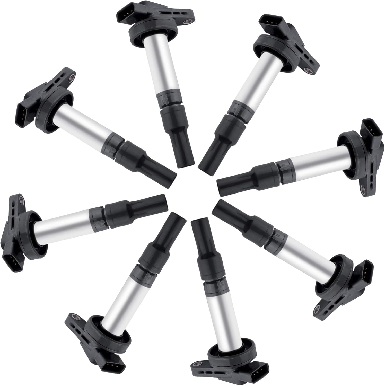 BOXI (Pack of 8) New Ignition Coils Compatible With Jaguar S-Type XF XJ8 XJR XK8 Land Rover LR3 Range Rover Sport 4.2L 4.4L V8 UF-533 UF519 C1678