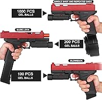 Vista 4 de 8 juguetes de gel, versión mejorada para X2 juguetes de gel con gafas y tambor, para juegos de Navidad y Pascua al aire libre, a partir de 14 años