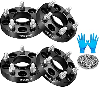 BDFHYK 5x114.3mm Wheel Spacers 1 inch Hubcentric Wheel Spacer Compatible with Infiniti Ex35 Nissan 200SX Maxima Murano, Forged 5 Lug Wheel Adapters M12*1.25 & 66.1 mm Hub Bore, Set of 4