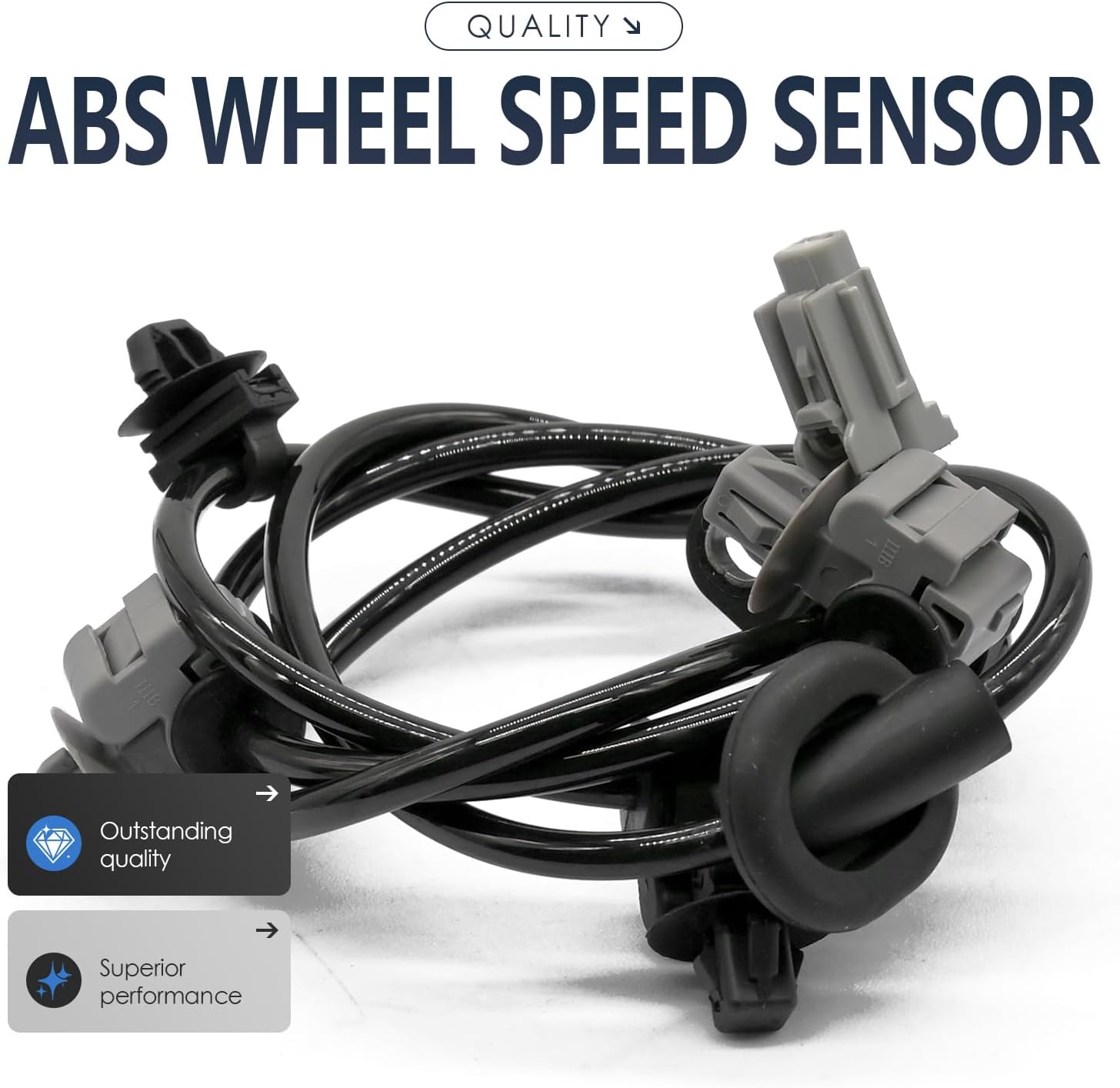 2PCS Rear Left and Right Abs Wheel Speed Sensor Compatible with Subaru Crosstrek Forester Xv 27540SG020 27540SG031 ALS2524 ALS2525 from 10/12; 12 13 14 15 16 17 18 2012 2013 2014 2015 2016 2017 2018