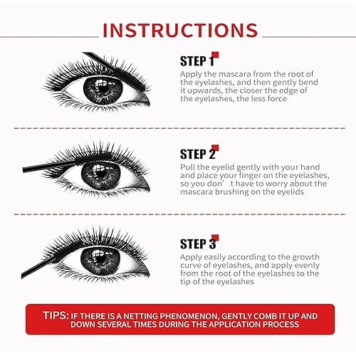 Miniatura 6 de Yanqina - Máscara de pestañas Yanqina súper larga de fibra, máscara de pestañas impermeable Yanquina, máscara de maquillaje de ojos, rimel de
