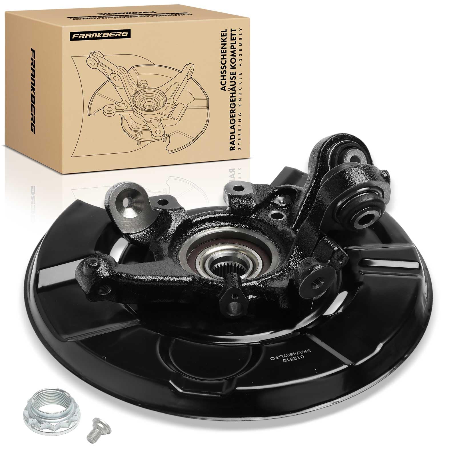 Frankberg Fusée d'Essieu Suspension de Roue Arrière Gauche Compatible avec Série 1 E81 Série 1 E81 E87 E88 Série 1 E88 E82 Série 3 E90 Série 3 E90 E93 E92 Série 3 Break E91 Remplacer# 33416760058