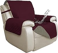 Vista 55 de ISSUNTEX Fundas de Sofá de Doble Protección 100% Impermeables para Sala de Estar, Fundas de Sofá para Sofá de 3 Cojines, Protector de Muebles