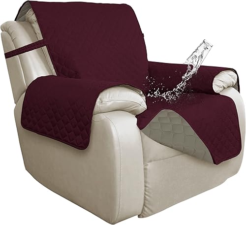 Miniatura 54 de ISSUNTEX - Fundas de sofá de doble protección 100% impermeables para sala de estar, fundas reversibles para sofá de 3 cojines, protector de muebles