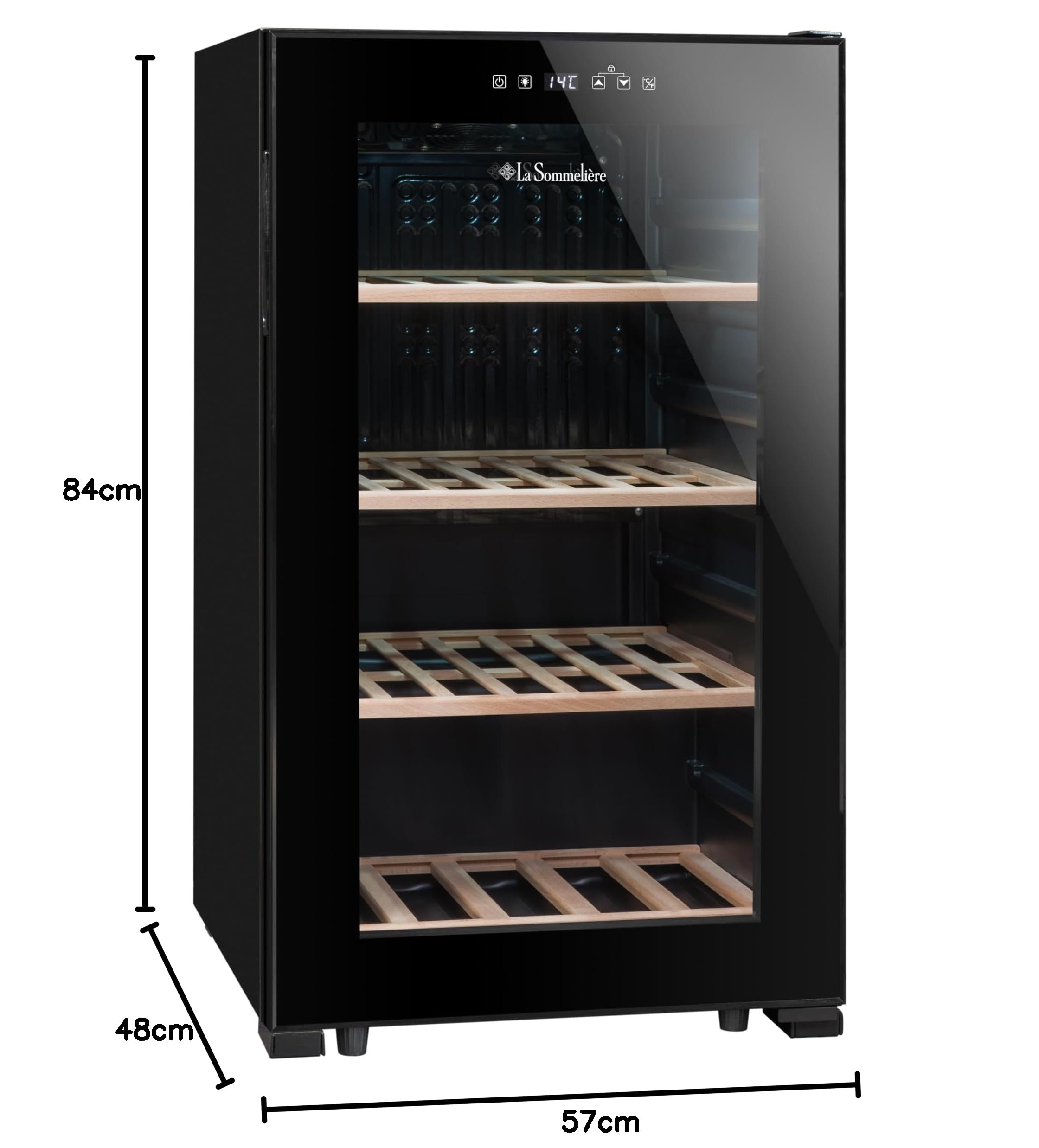 LA SOMMELIERE LS52BLACK Cave de mise à température 52 Bouteilles