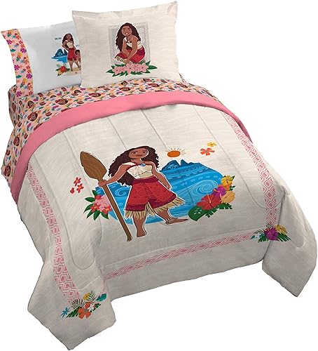Miniatura 34 de Jay Franco Disney Lilo and Stitch - Juego de edredón tamaño Full, ropa de cama de 7 piezas, incluye juego de sábanas y fundas de almohada, ropa de